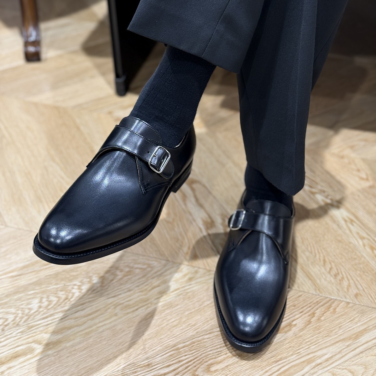 ド*ム様 クロケットアンドジョーンズ　シングルモンクストラップ クロケット＆ジョーンズのシングルモンクストラップ「MALVERN