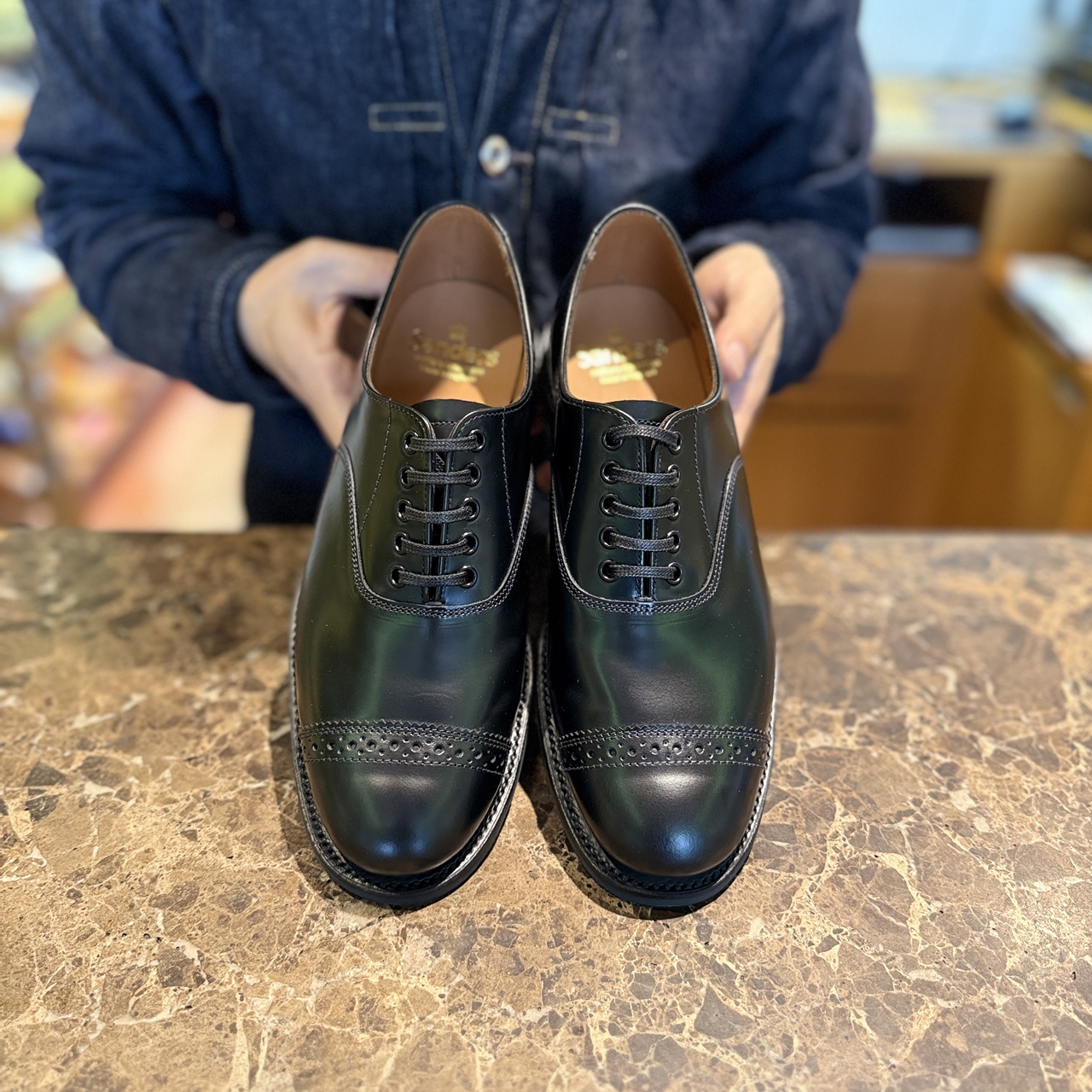 SANDERS(サンダース）のMILITARY PUNCHED CAP OXFORD – 株式会社