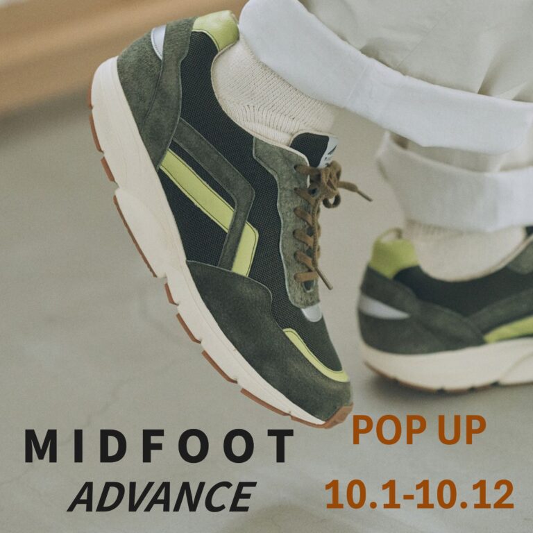 【MIDFOOT ADVANCE（ミッドフット アドバンス）】大阪店POPUPイベント開催のお知らせ